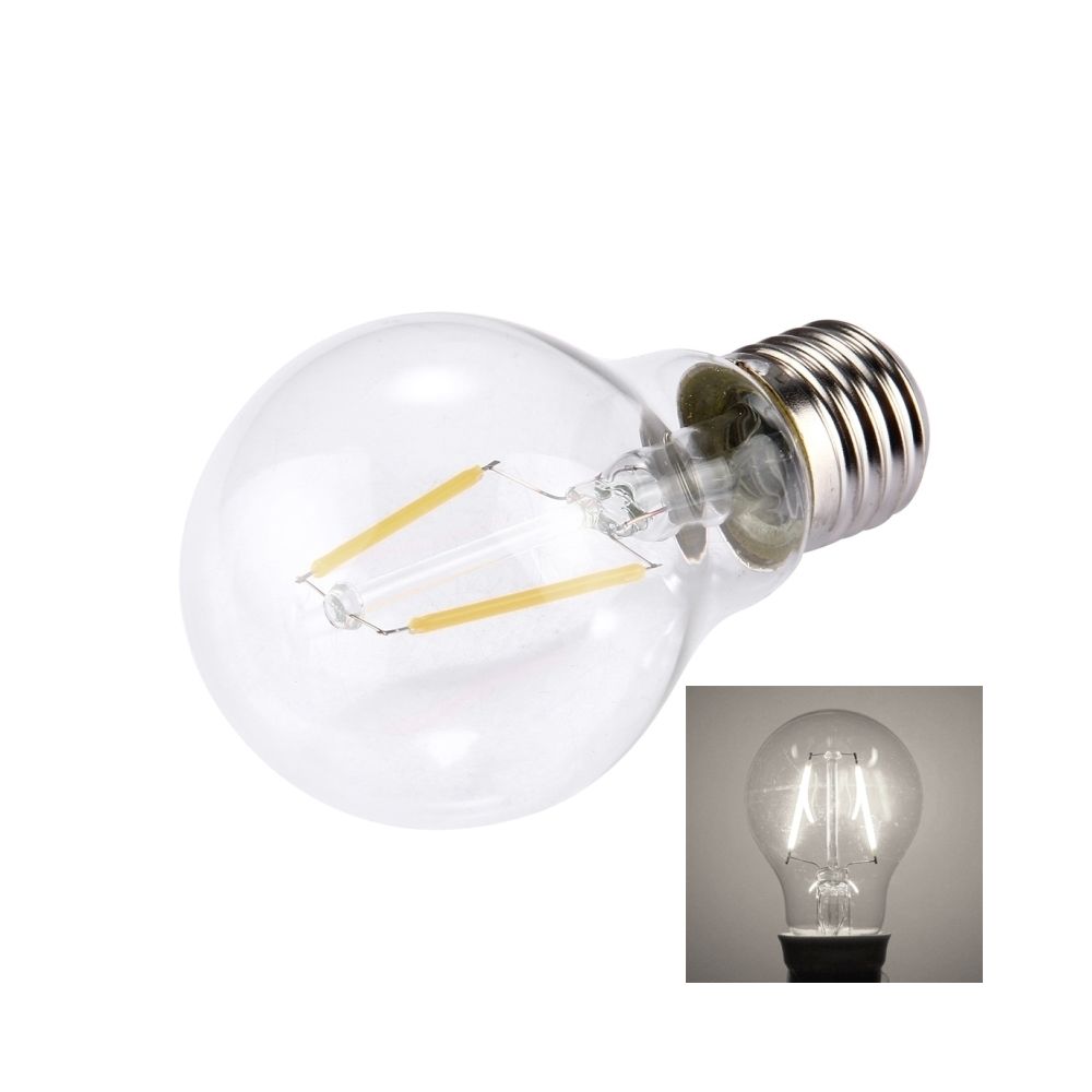 Wewoo - Ampoule pour halls, AC 85-265V lumière blanche A60 E27 2W 2 LEDs 160 LM rétro économie d'énergie à incandescence LED - Ampoules LED