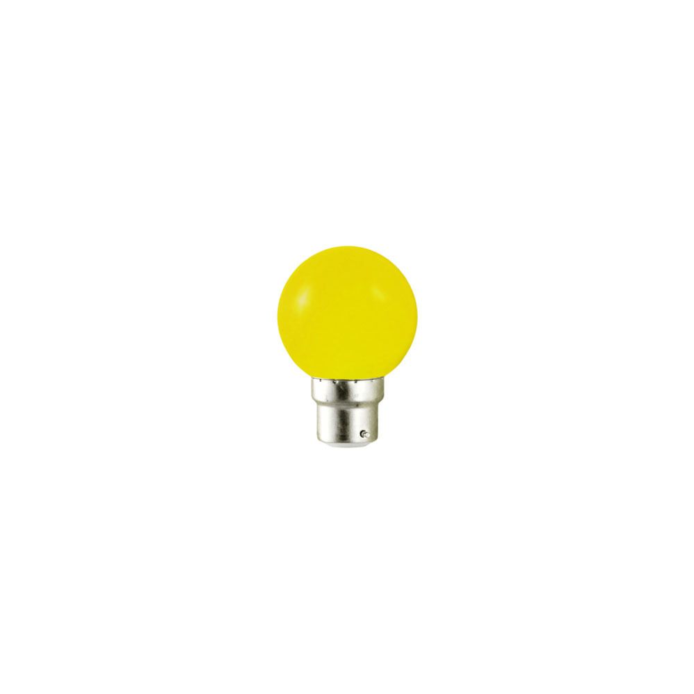 Vision-El - ampoule à led b22 0.8w 230 volts jaune - Ampoules LED