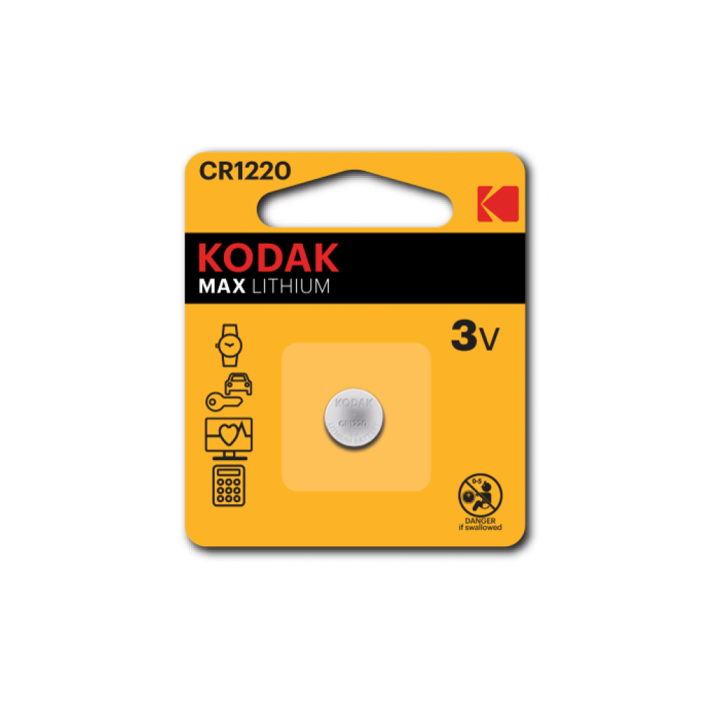 Kodak - KODAK - Pile - Ultra Lithium - CR 1220 - à l'unité-- - Piles standard