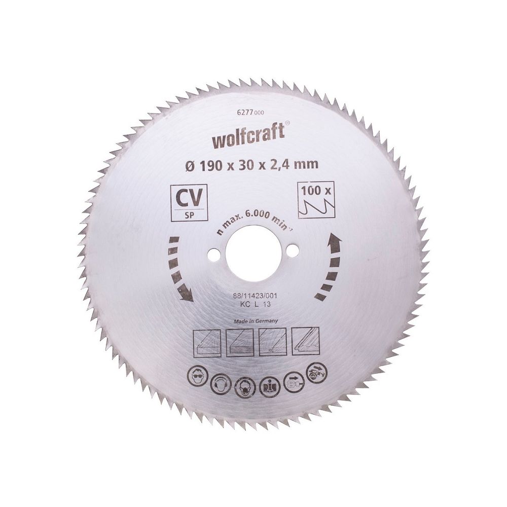 Wolfcraft - Wolfcraft - 1 Lame scie circulaire 100dts Ø150x20mm - 6264000 - Outils de coupe
