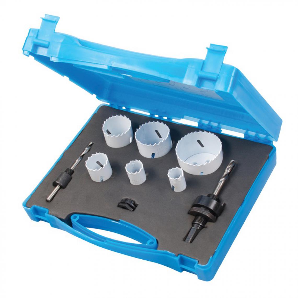 Silverline - Coffret plombier scies-cloches bi-métal 9 pcs - 19 - 57 mm - Accessoires meulage