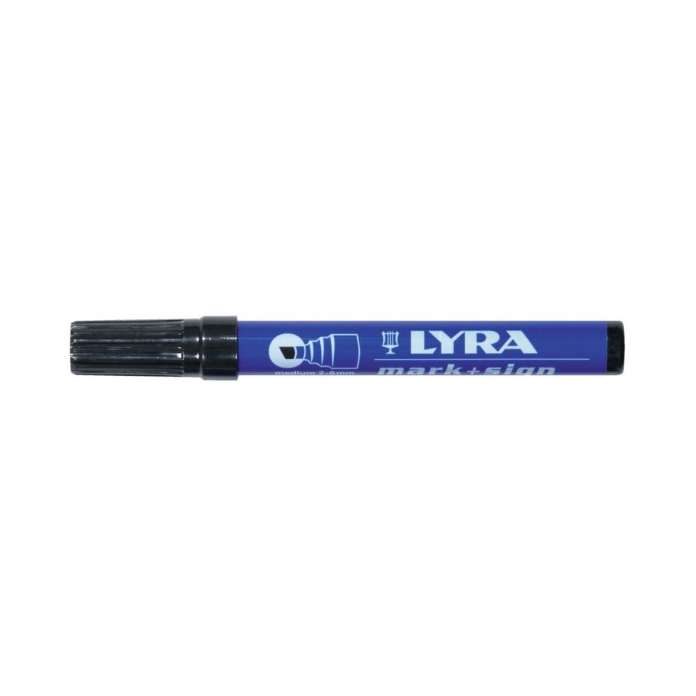 Lyra - Lyra 4010099 Marqueur indélébile Noir - Pointes à tracer, cordeaux, marquage