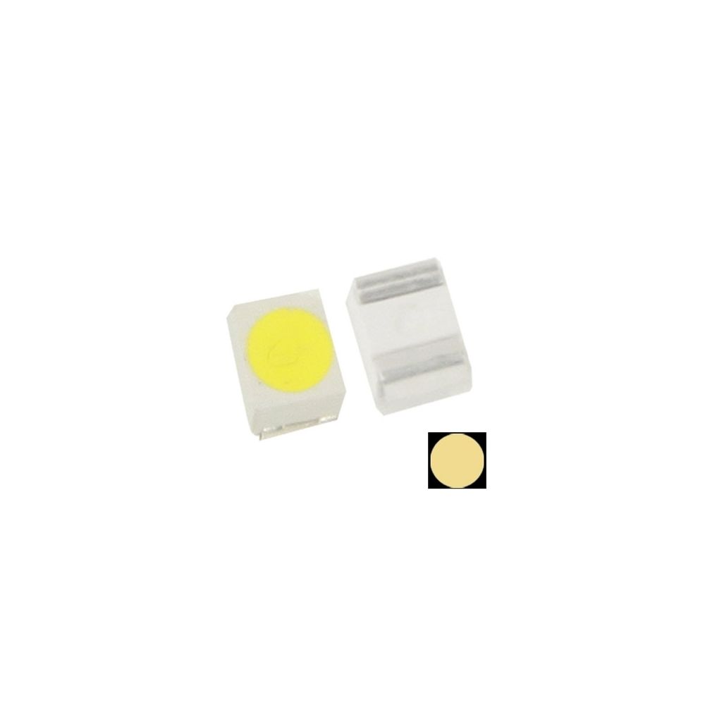 Wewoo - LED Perle pour 2000pcs 2000x SMD 3528 Diode lumineuse blanche chaude de LED, flux lumineux: 4-5lm 2000pcs dans un emballage, le prix est - Ampoules LED