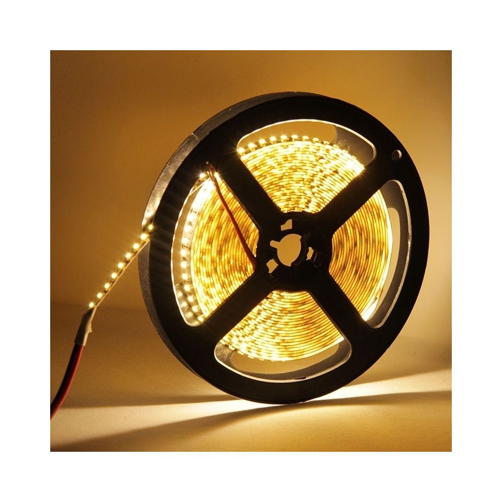 Wewoo - Ruban LED Lumière blanche chaude de la 3014 SMD de conseil nu de 12W, 120 / m, longueur: 5m, large: 8mm - Ruban LED