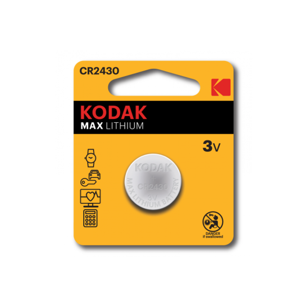 Kodak - KODAK - Pile - Ultra Lithium - CR 2430 - à l'unité-- - Piles standard