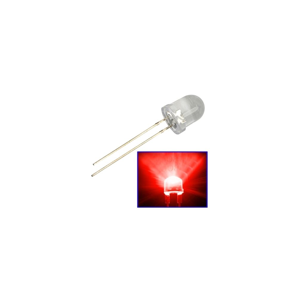 Wewoo - LED Perle rouge 1000 8mm Lumière de l'eau claire Lampe - Ampoules LED