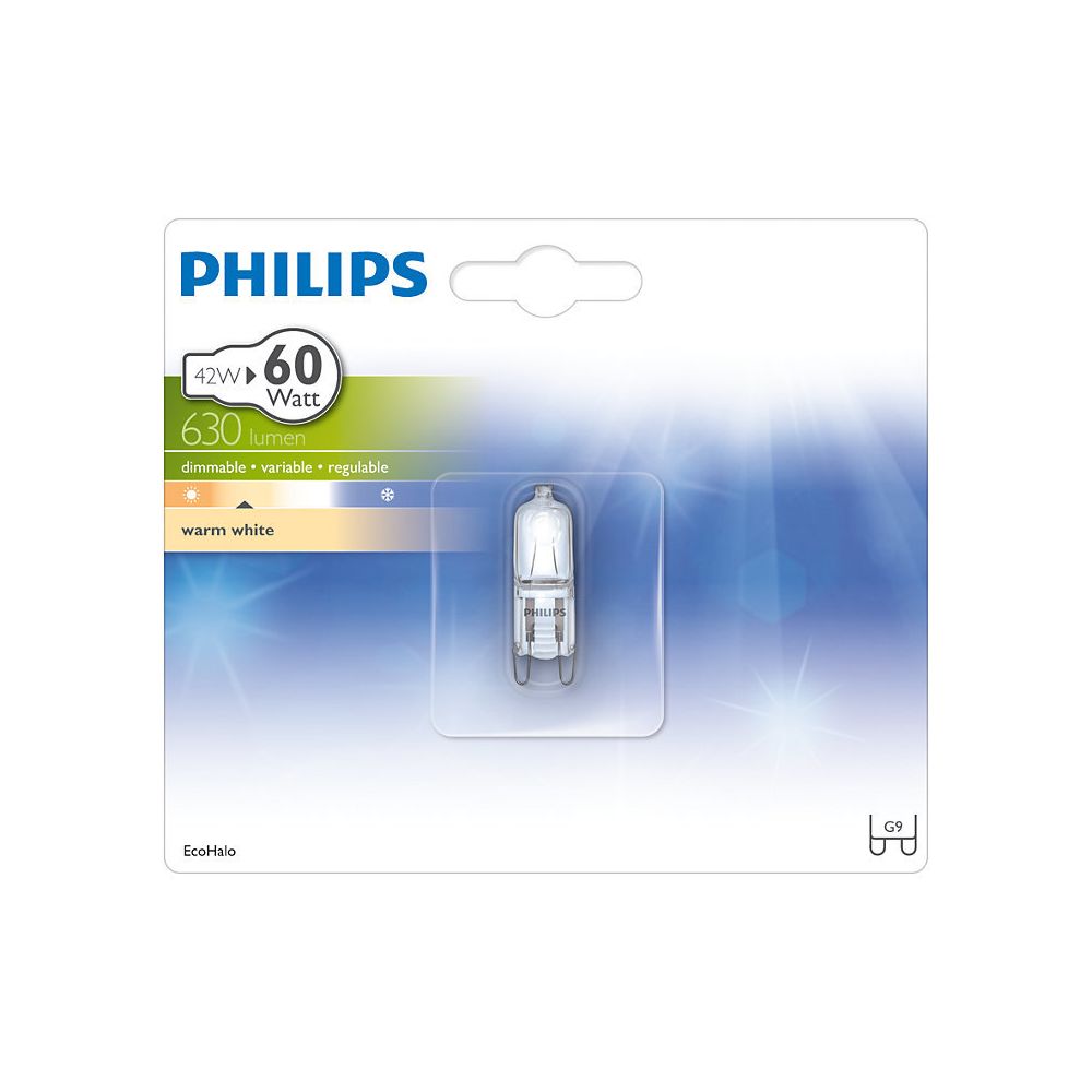 Philips - Ampoule capsule halogène Eco 30 42W/60W - Ampoules LED