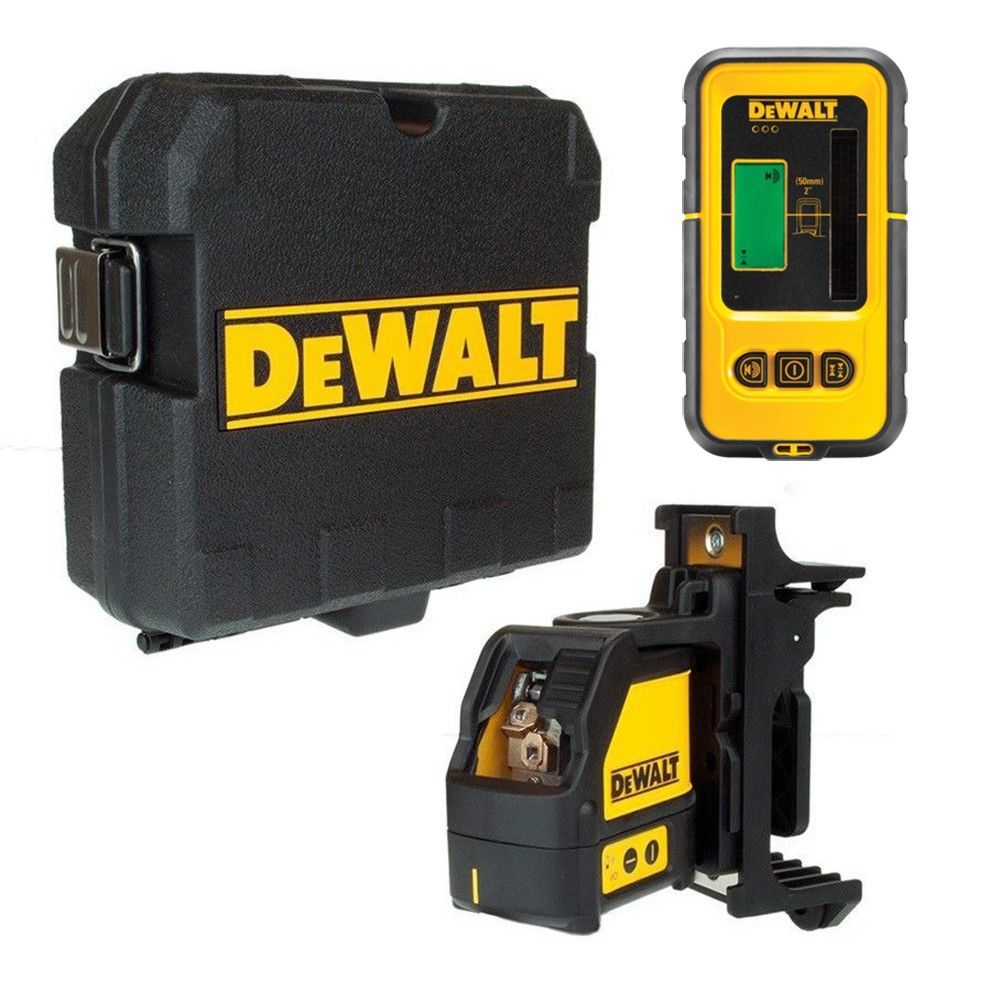 Dewalt - DeWALT DW088KD Laser en croix 2 lignes coffret 2 faisceaux + Détecteur DE0892 - Niveaux lasers