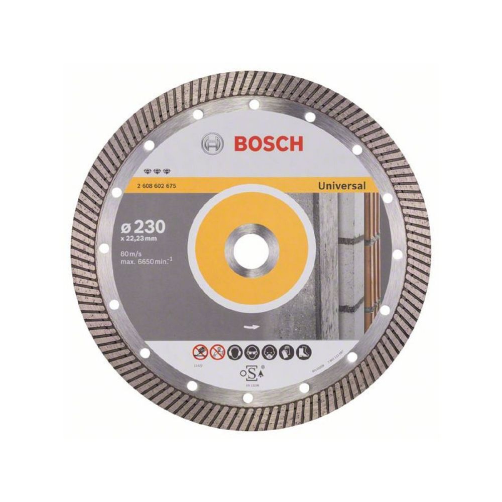 Bosch - Disque diamant Best for Universal Turbo Ø230mm AL 22,23mm 2608602675 - Accessoires sciage, tronçonnage