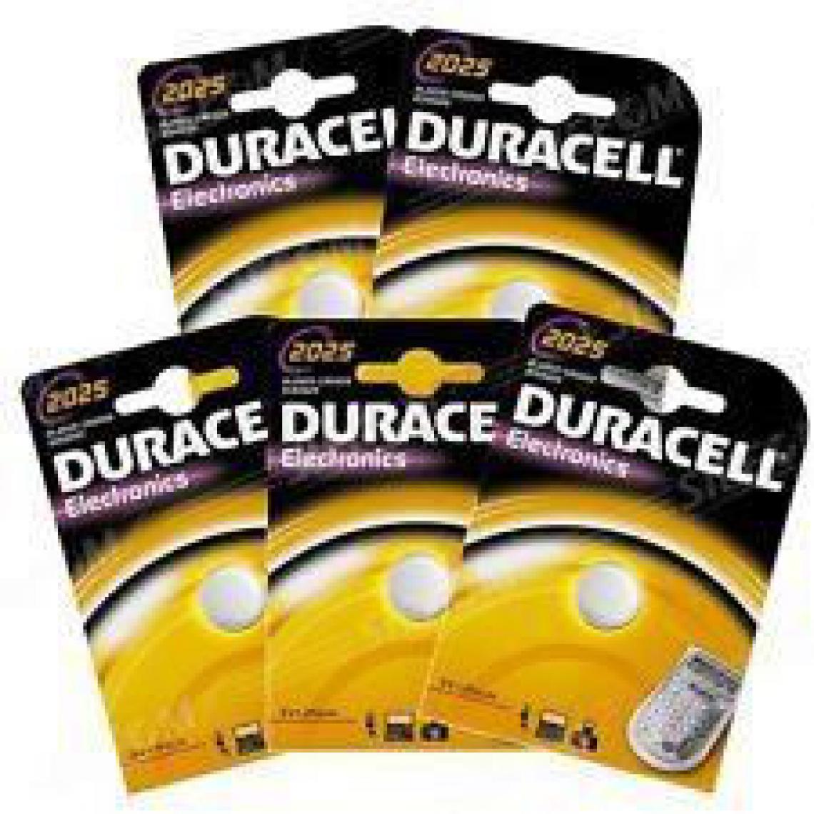 Duracell - 5 piles CR1620 DL1620 Duracell - Piles standard