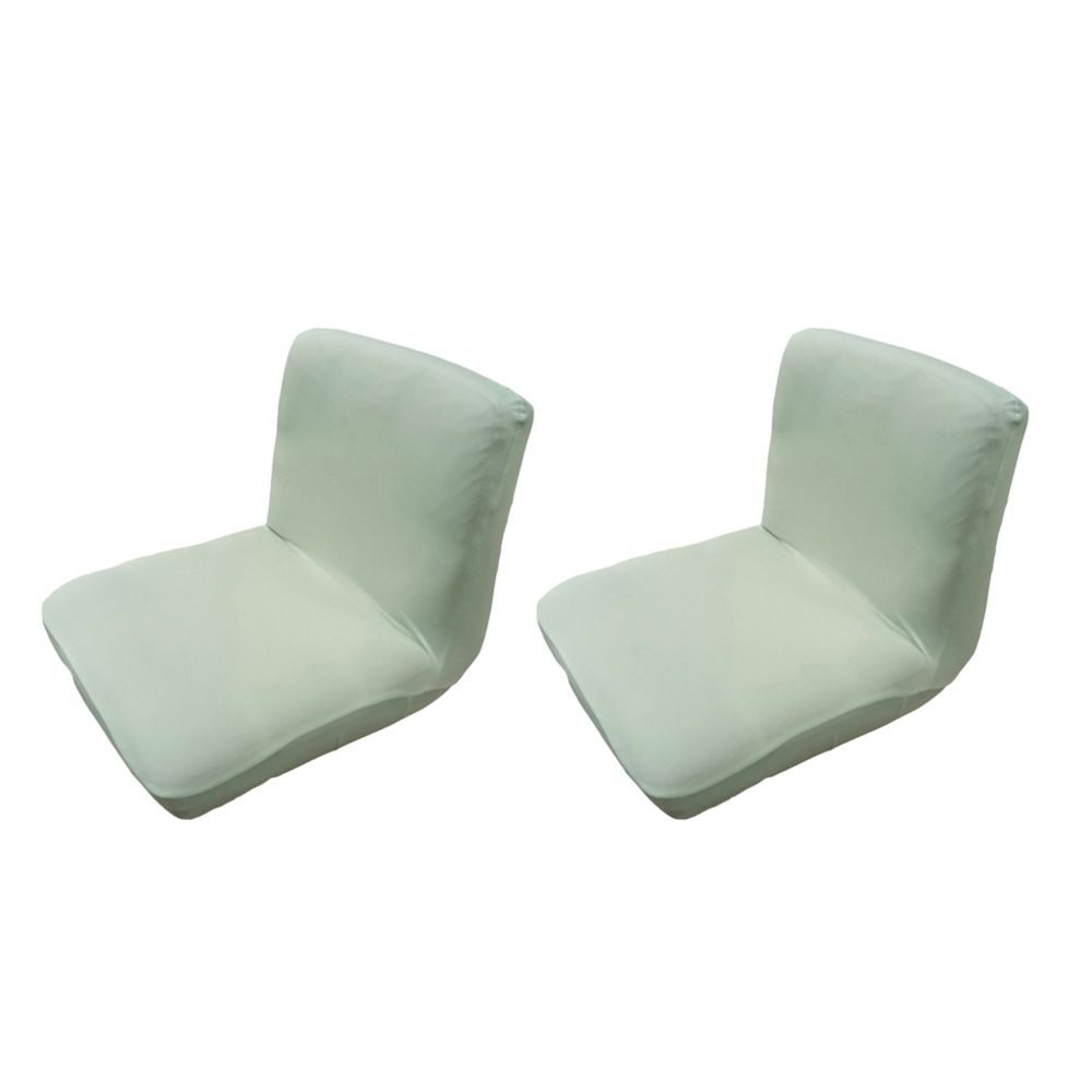 marque generique - 2xlight green spandex stretch bas dossier court chaise couverture tabouret de bar - Tiroir coulissant