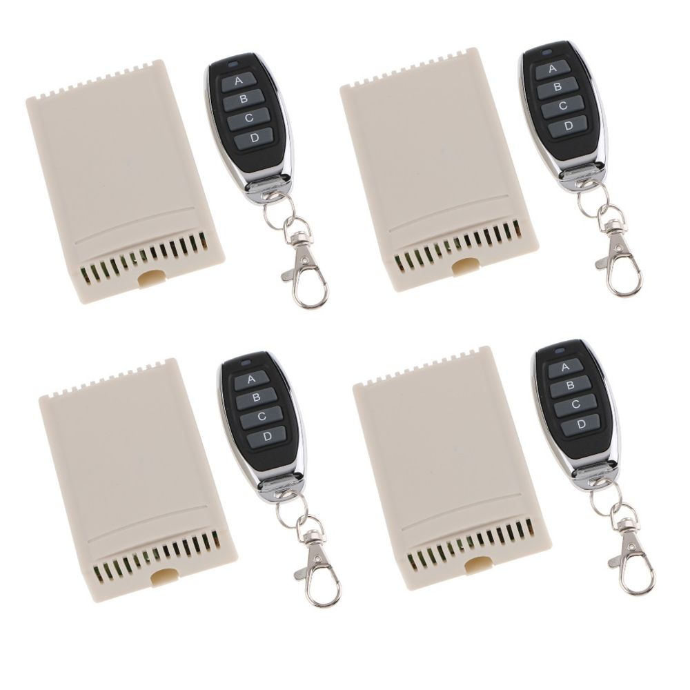 marque generique - 4x commutateurs de télécommande sans fil dc12v 4ch relais récepteurs émetteur rf - Appareils de mesure