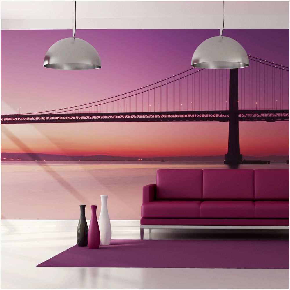 Bimago - Papier peint XXL - baie - San Francisco - Décoration, image, art | Ville et Architecture | San Francisco | 550x270 cm | XXl - Grand Format | - Papier peint