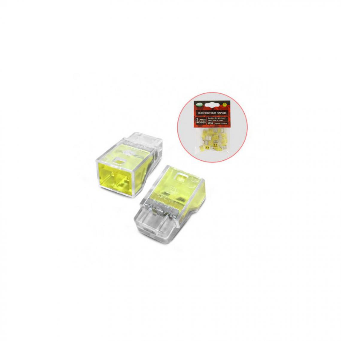 Vision-El - Connecteur rapide 2 fils rigides polybag 20pcs - Ampoules LED