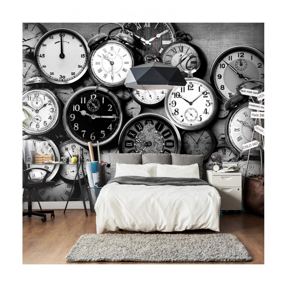 Artgeist - Papier peint - Retro Clocks 250x175 - Papier peint