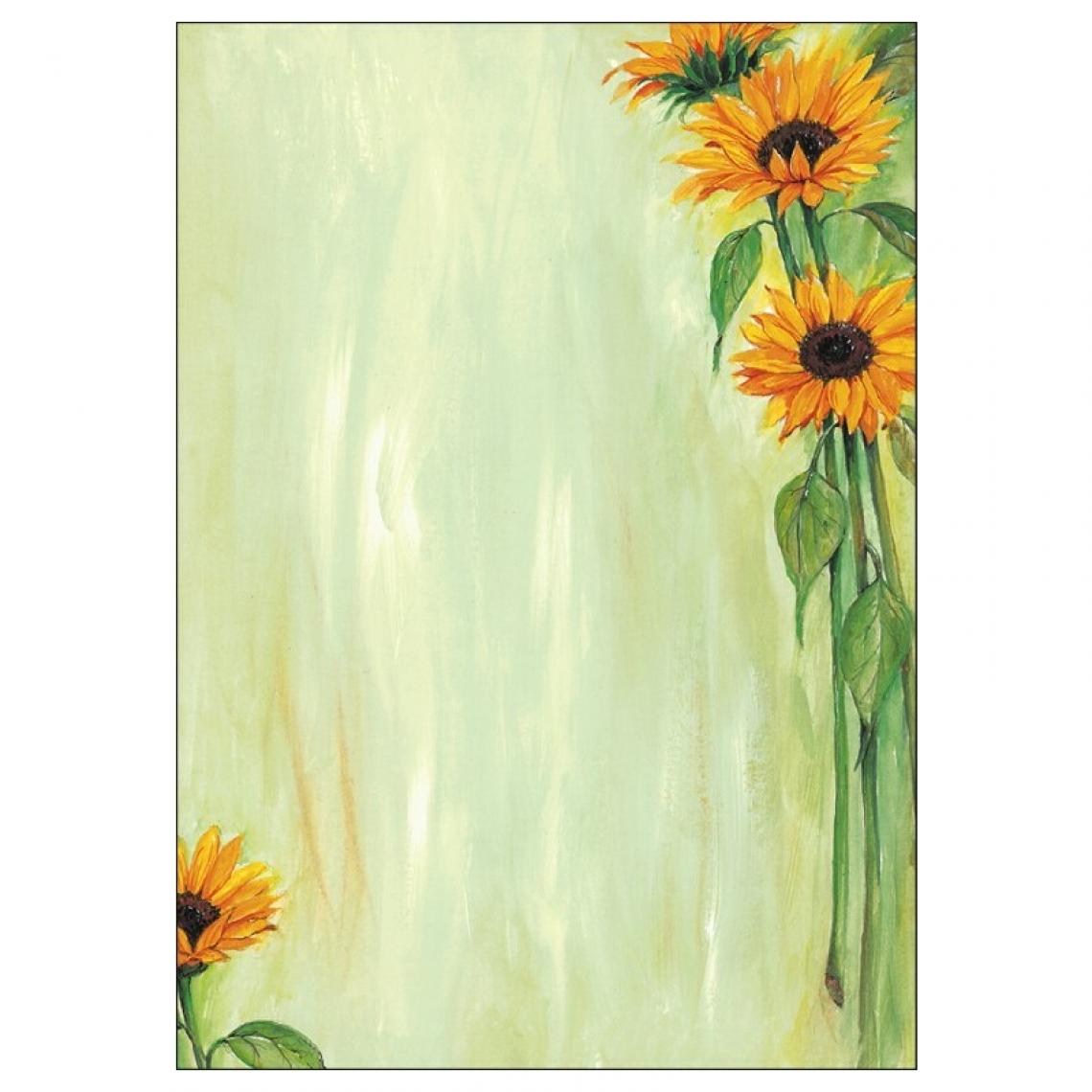 Sigel - sigel Papier à motif, A4, 90 g/m2, motif 'Sunflower' () - Outils et accessoires du peintre