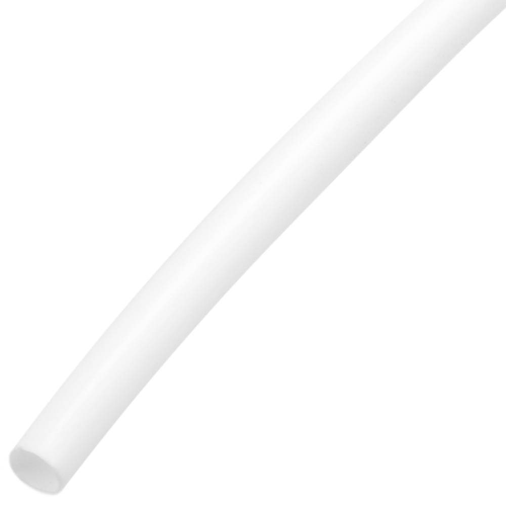 Bematik - White heat shrink tube de 6,4 mm en rouleau de 3m - Fils et câbles électriques