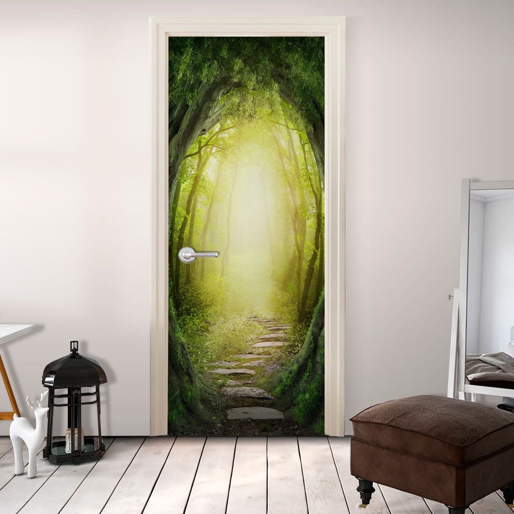 Bimago - Papier-peint pour porte - The Forest of Fantasy - Décoration, image, art | 100x210 cm | - Papier peint