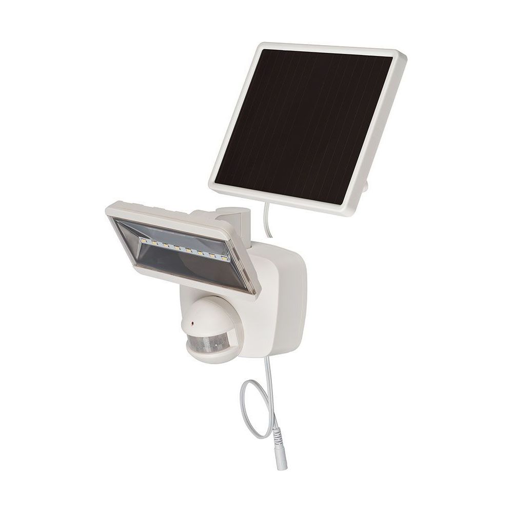 Brennenstuhl - Brennenstuhl Lampe LED solaire SOL 80 plus IP44 avec détecteur de mouvements infrarouge blanc - Projecteur de chantier