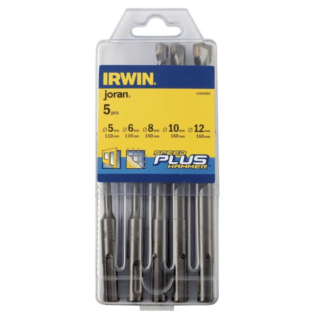 Irwin - Irwin Set de 5 forets Speedhammer Plus 4/5/6/8/10 mm de 10502089 - Perceuses, visseuses filaires