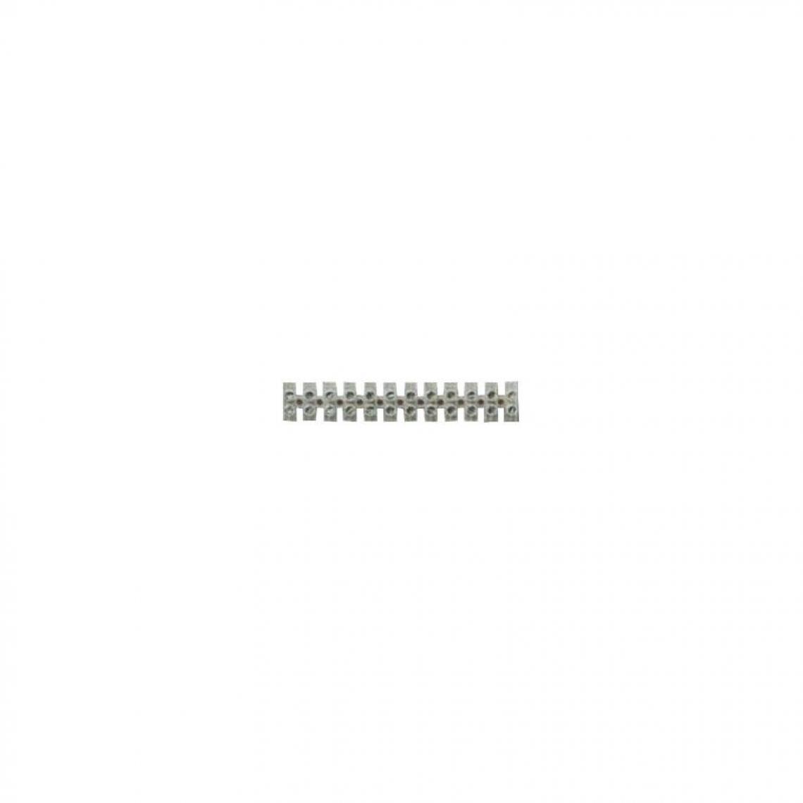 marque generique - PVC - Barette de domino 12p1,5-2,5 mm² - 2 SB (Par 10) - Boîtes d'encastrement