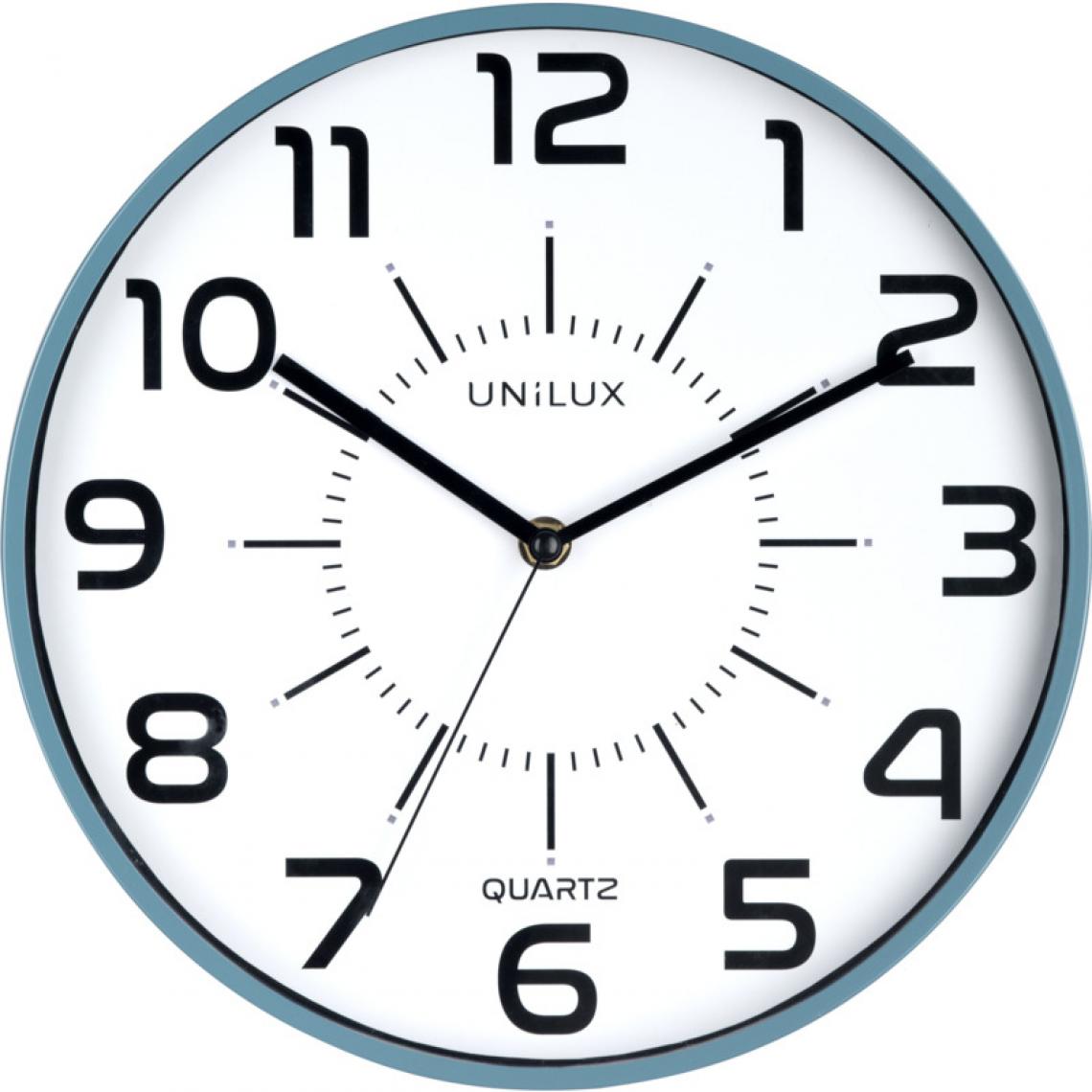Unilux - UNiLUX Horloge à quartz 'POP', diamètre: 300 mm, bleu () - Télérupteurs, minuteries et horloges