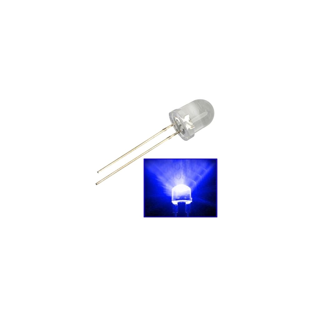 Wewoo - LED Perle pour 1000pcs 1000pcs 8mm lumière bleue claire de l'eau 1000pcs dans un emballage, le prix est - Ampoules LED