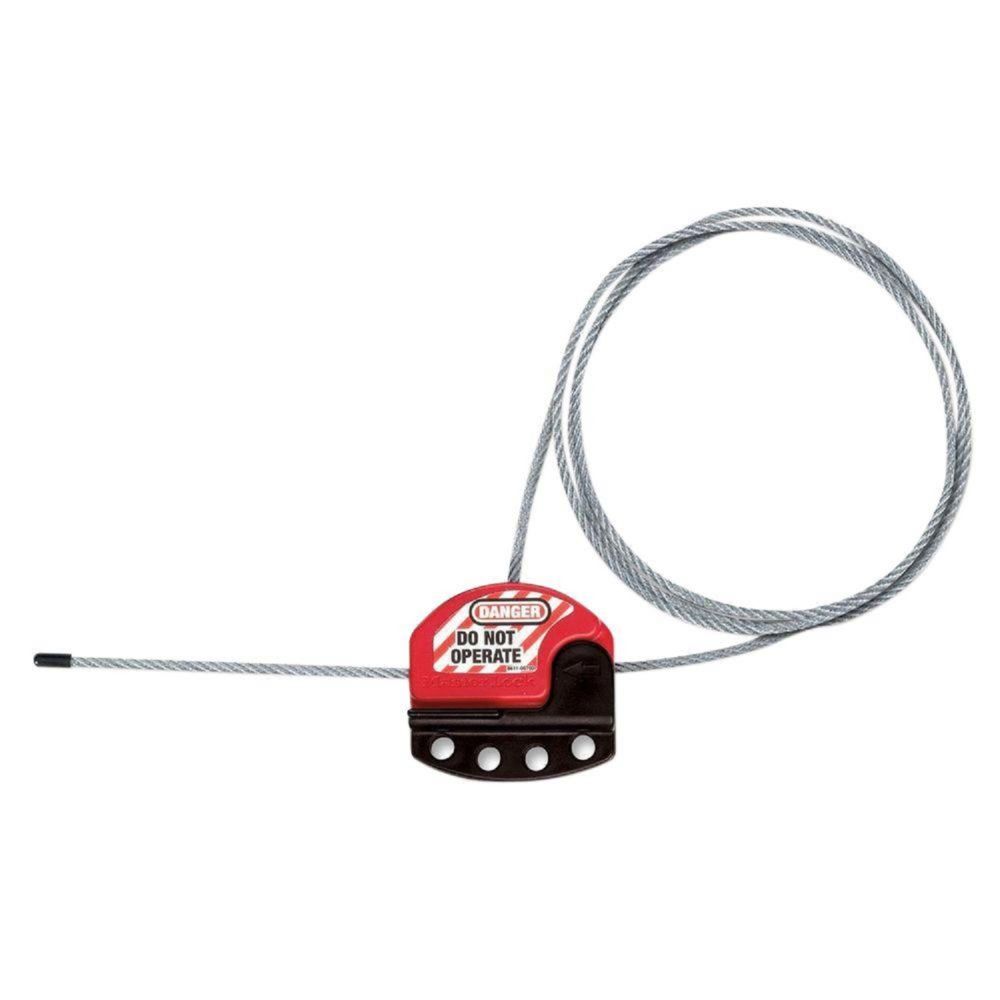 Master Lock - Câble de consignation ajustable S806 longueur 1,80 m - Verrou, cadenas, targette