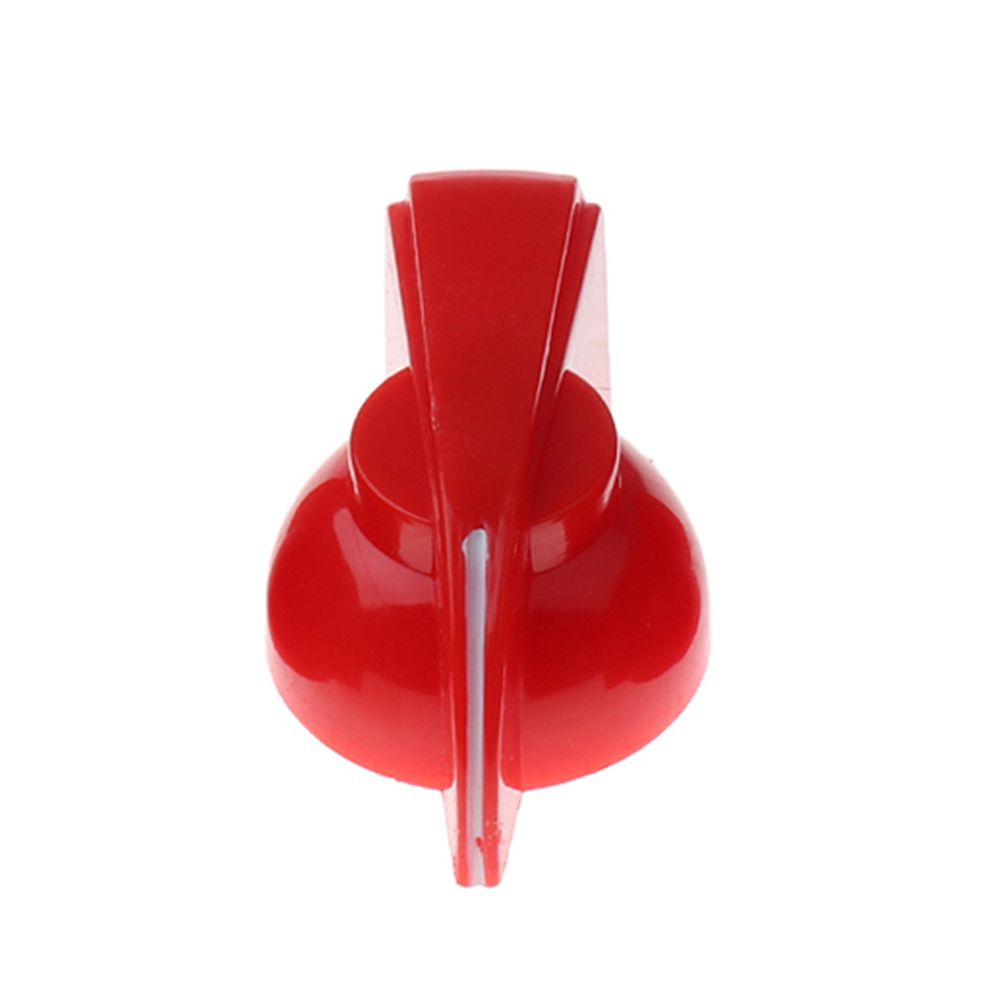 marque generique - potentiomètre en plastique pédale bouton 6mm dia fileté vis bouchon en rouge - Poignée de meuble