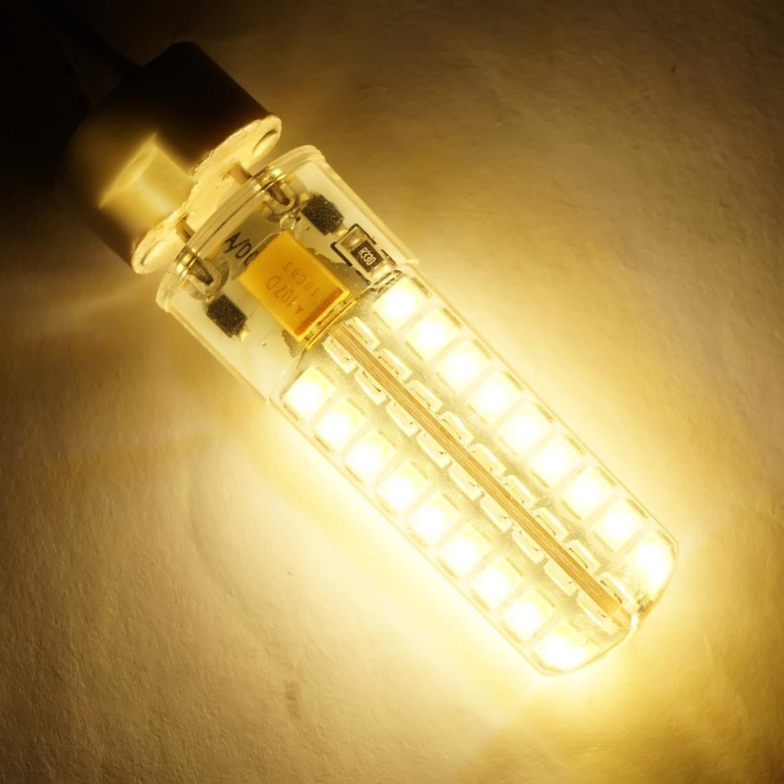 Wewoo - GY6.35 5W SMD2835 72LEDs Dimmable Silicone Bulb pour Lustre Lampe en cristal Accessoires d'éclairageAC 12V Blanc chaud - Ampoules LED