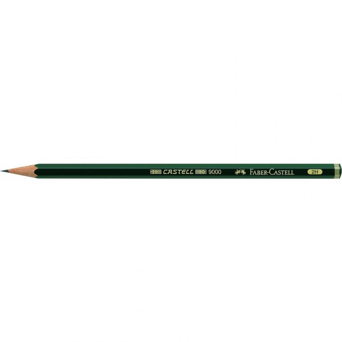 Faber-Castell - FABER-CASTELL Crayon CASTELL 9000, degré de dureté: 2H () - Outils et accessoires du peintre