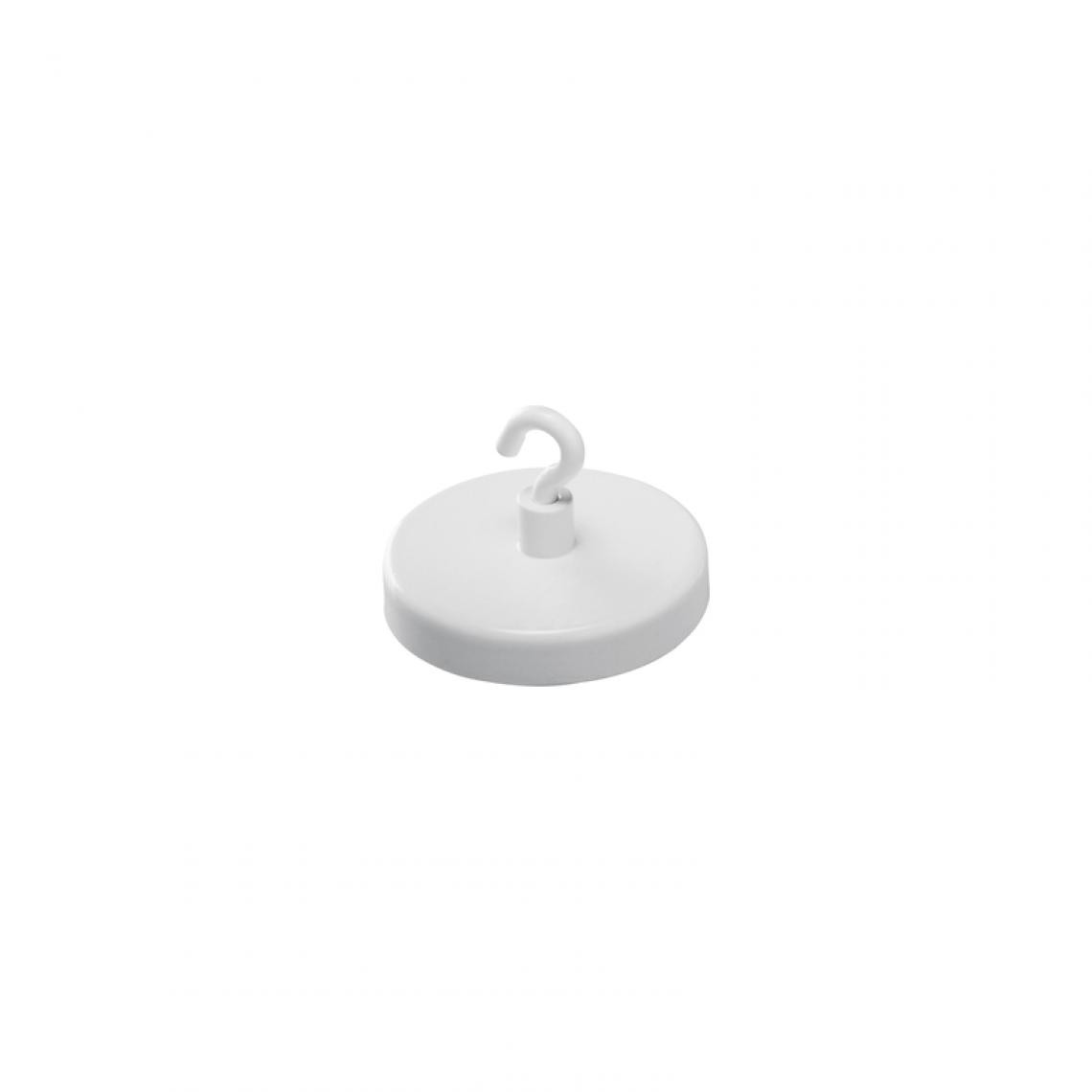 Magnetoplan - magnetoplan Aimant à crochet, blanc, diamètre: 47 mm () - Visserie