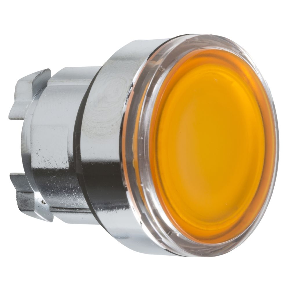 Schneider Electric - tête bouton poussoir - lumineux - affleurant - orange - schneider zb4bw353 - Autres équipements modulaires