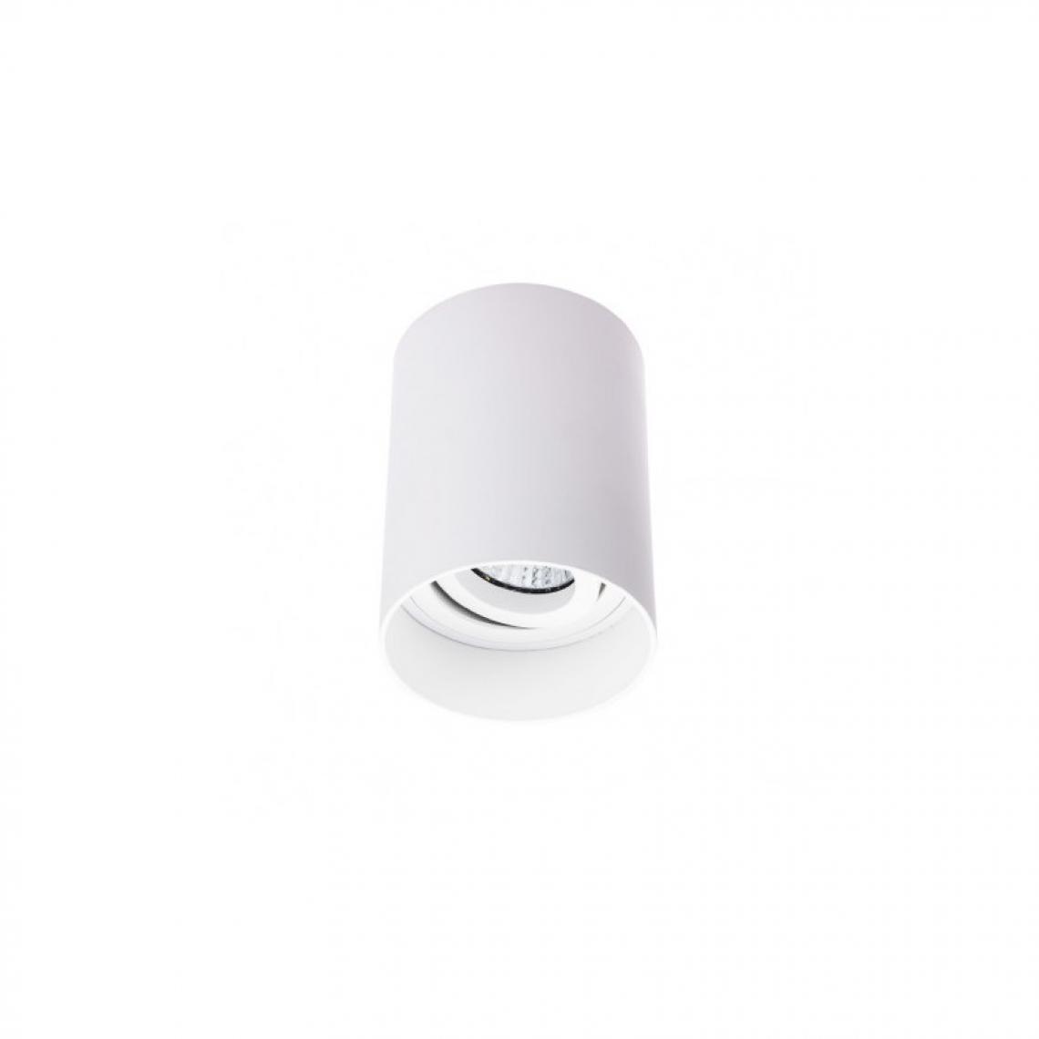 Vision-El - Support de Spot Saillie GU10 (sans ampoule) Cylindre Blanc basse luminance - Ampoules LED