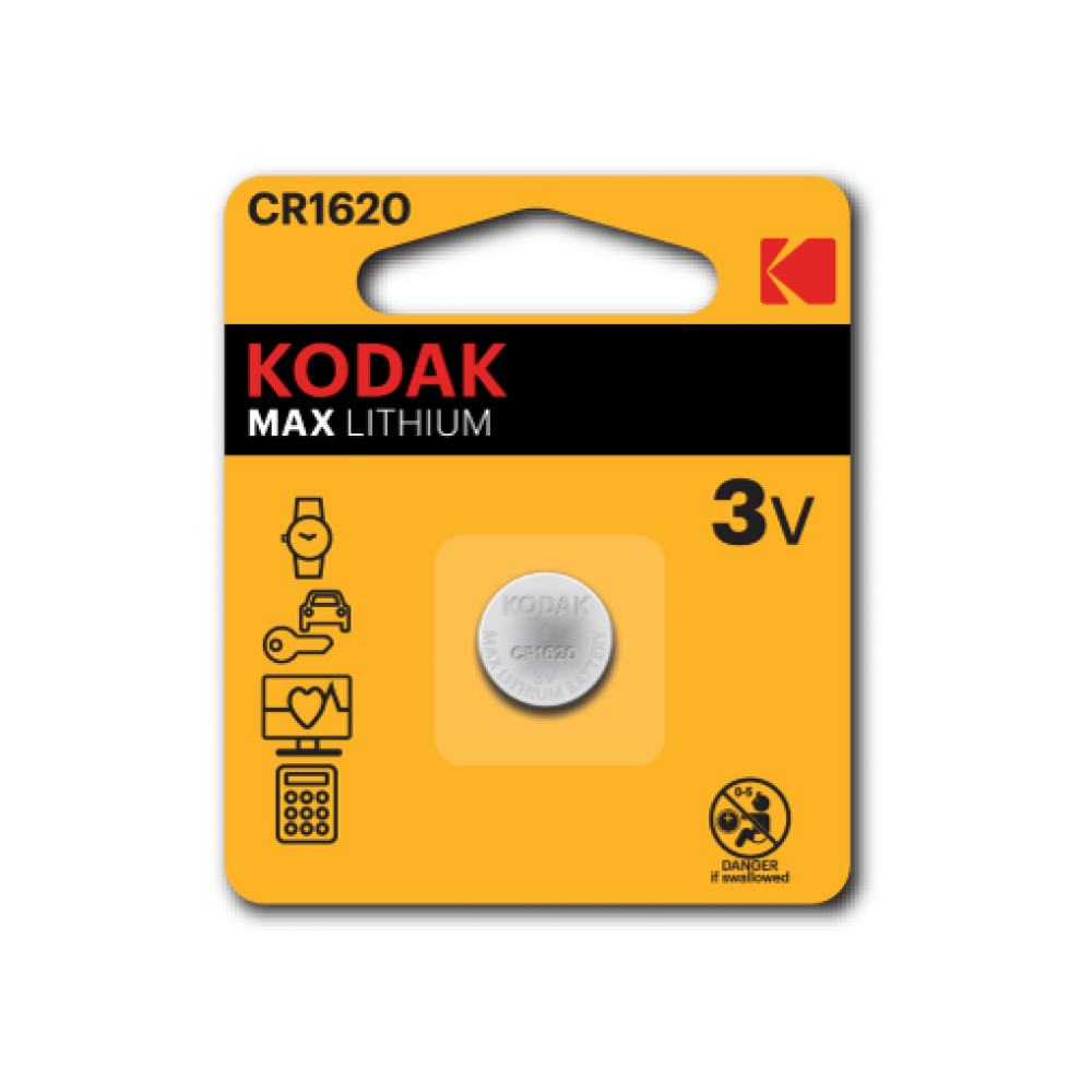Kodak - KODAK - Pile - Ultra Lithium - CR 1620 - à l'unité-- - Piles standard