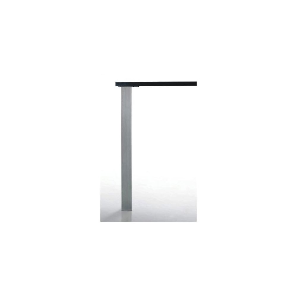 Camar - Pied de table carré quadra - 60 x 60 mm - Décor : Inox brossé - Hauteur : 820 mm - CAMAR - Pieds & roulettes pour meuble