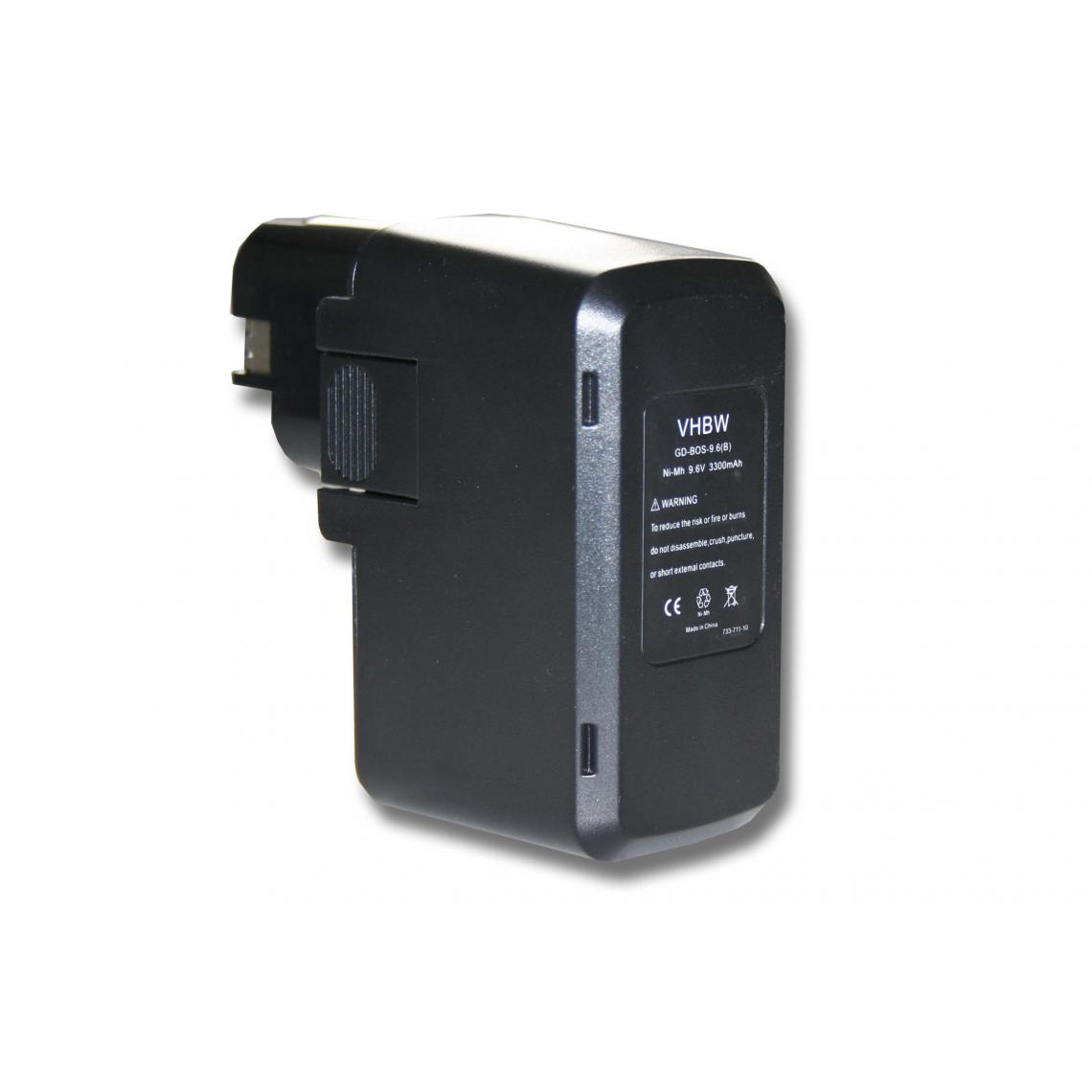 Vhbw - vhbw Batterie compatible avec Bosch GBM 9.6VES-2, GBM 9.6VES-3, GBM 9.6 VSP-2, GBM 9.6VSP-3 outil électrique (3300mAh NiMH 9,6 V) - Accessoires vissage, perçage