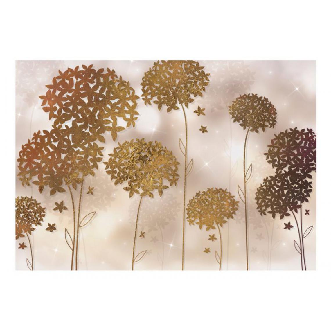 Artgeist - Papier peint - Golden Garden .Taille : 100x70 - Papier peint