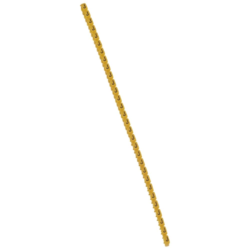 Legrand - repère pour fil de 1.5 à 2.5 mm2 - lettre j - couleur jaune - legrand cab 3 - Accessoires de câblage
