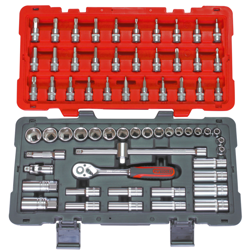 Ks Tools - Coffret de douilles et accessoires ULTIMATE® 3/8"", 66 pièces KS TOOLS 922.0666 - Clés et douilles