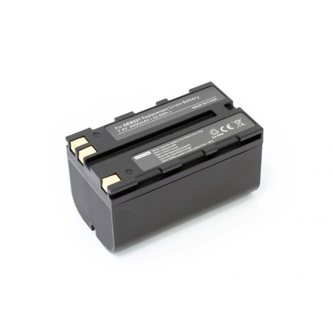 Vhbw - vhbw batterie remplace Geomax ZBA200 pour appareil photo DSLR (4400mAh, 7,4V, Li-Ion) - Piles rechargeables