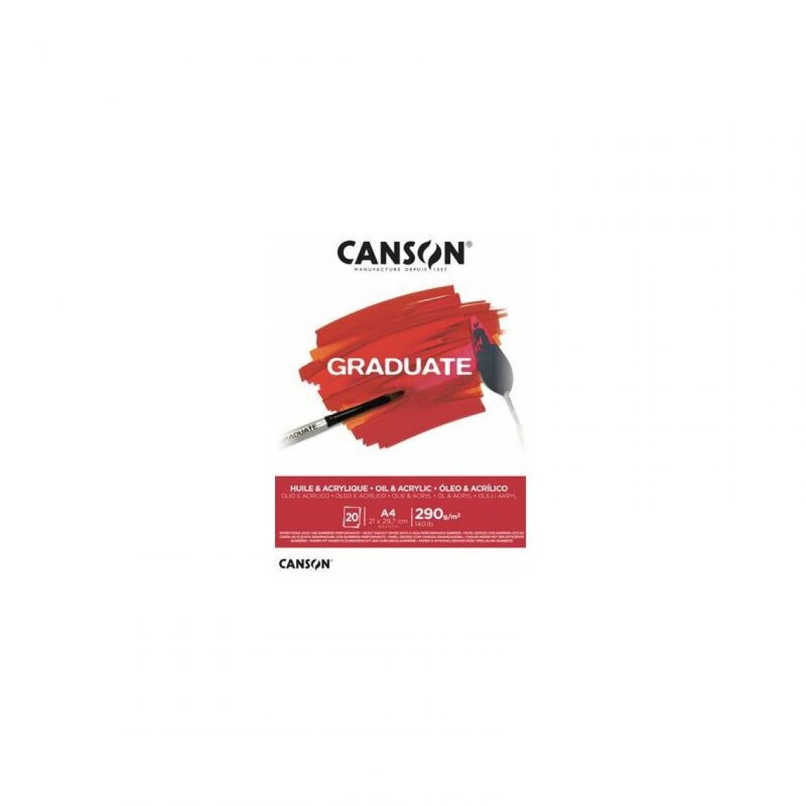 Canson - CANSON Bloc de dessin GRADUATE HUILE & ACRYLIQUE, A5 () - Outils et accessoires du peintre