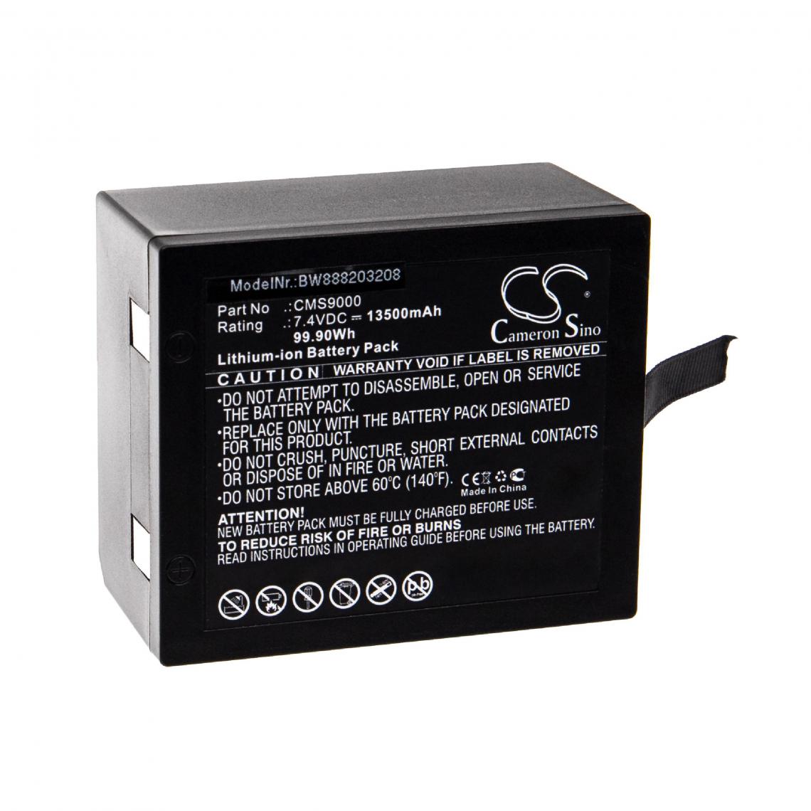 Vhbw - vhbw Batterie compatible avec Contec CMS7000 Portable Vital Signs ICU Patient appareil médical (13500mAh, 7,4V, Li-ion) - Piles spécifiques