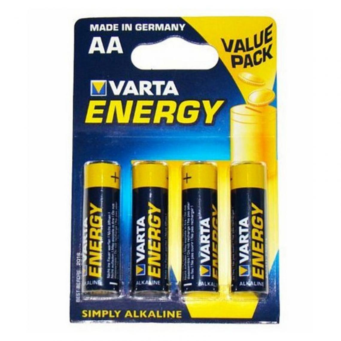 Varta - Piles Alcalines Varta LR06 AA (4 uds) - Piles rechargeables