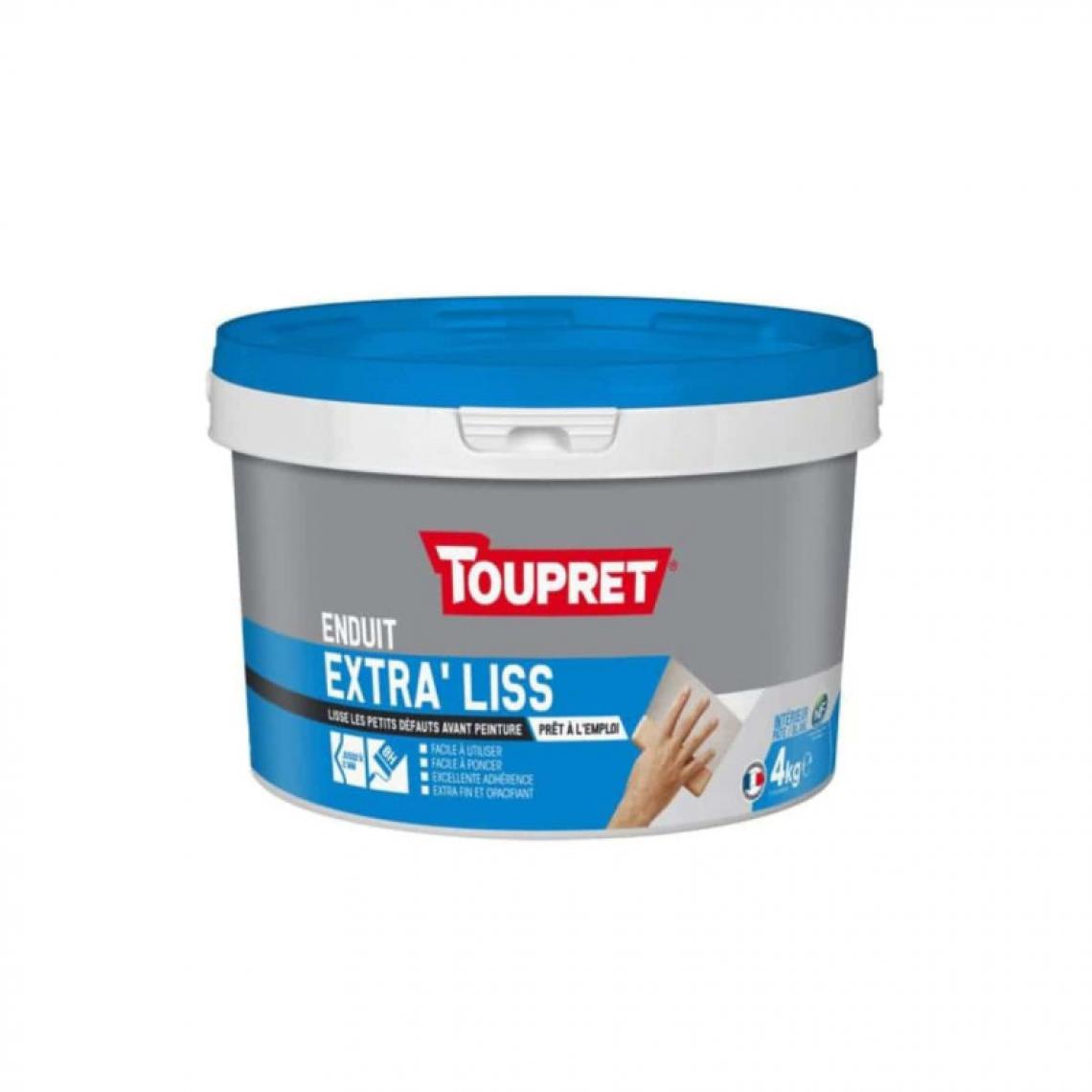 Toupret - Extra Liss TOUPRET Pate Tube 4Kg - BCLIP04 - Mastic, silicone, joint