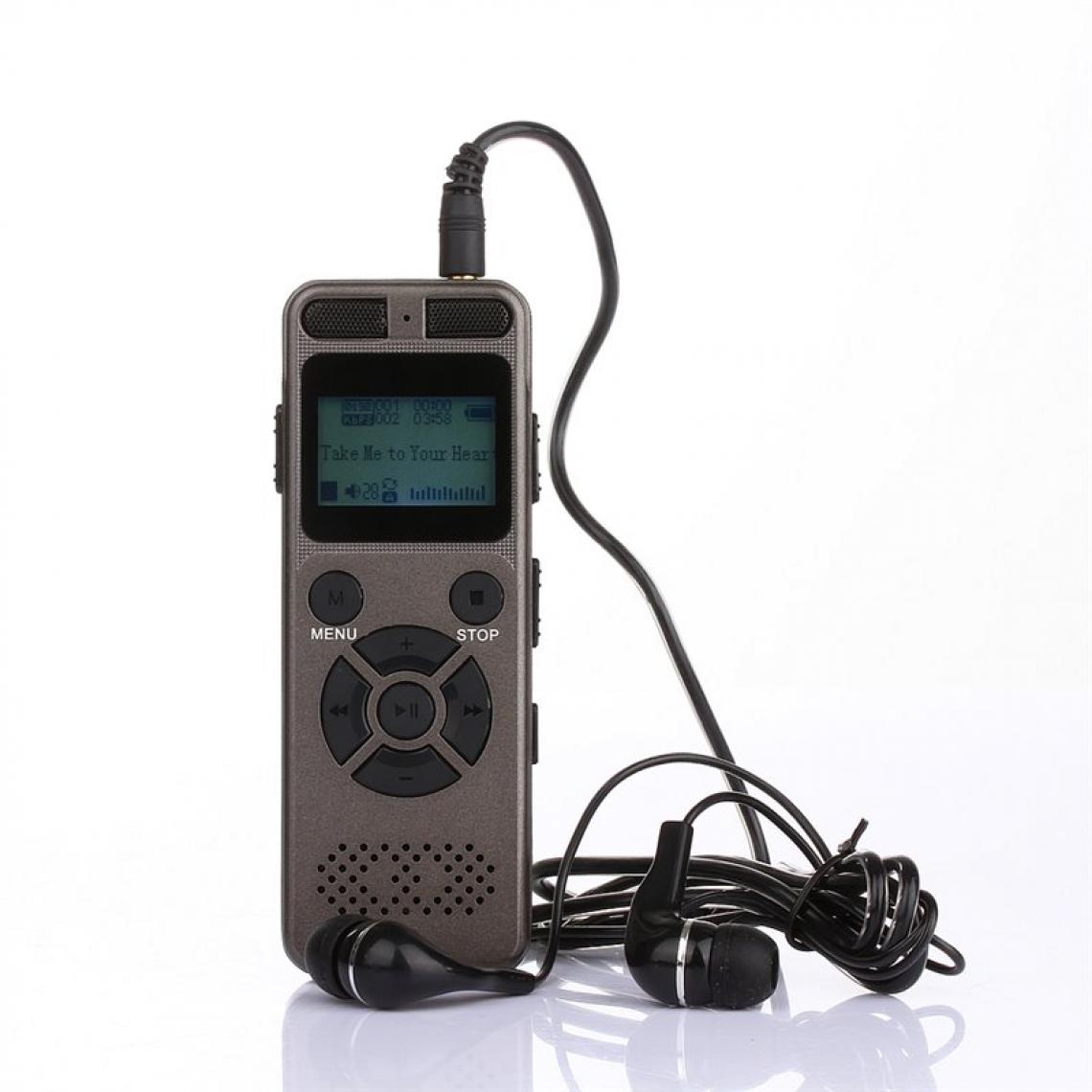 Zhisheng Electronics - Enregisteur Vocal Digital Dictaphone ZS-300 (Gris) - Verrou, cadenas, targette