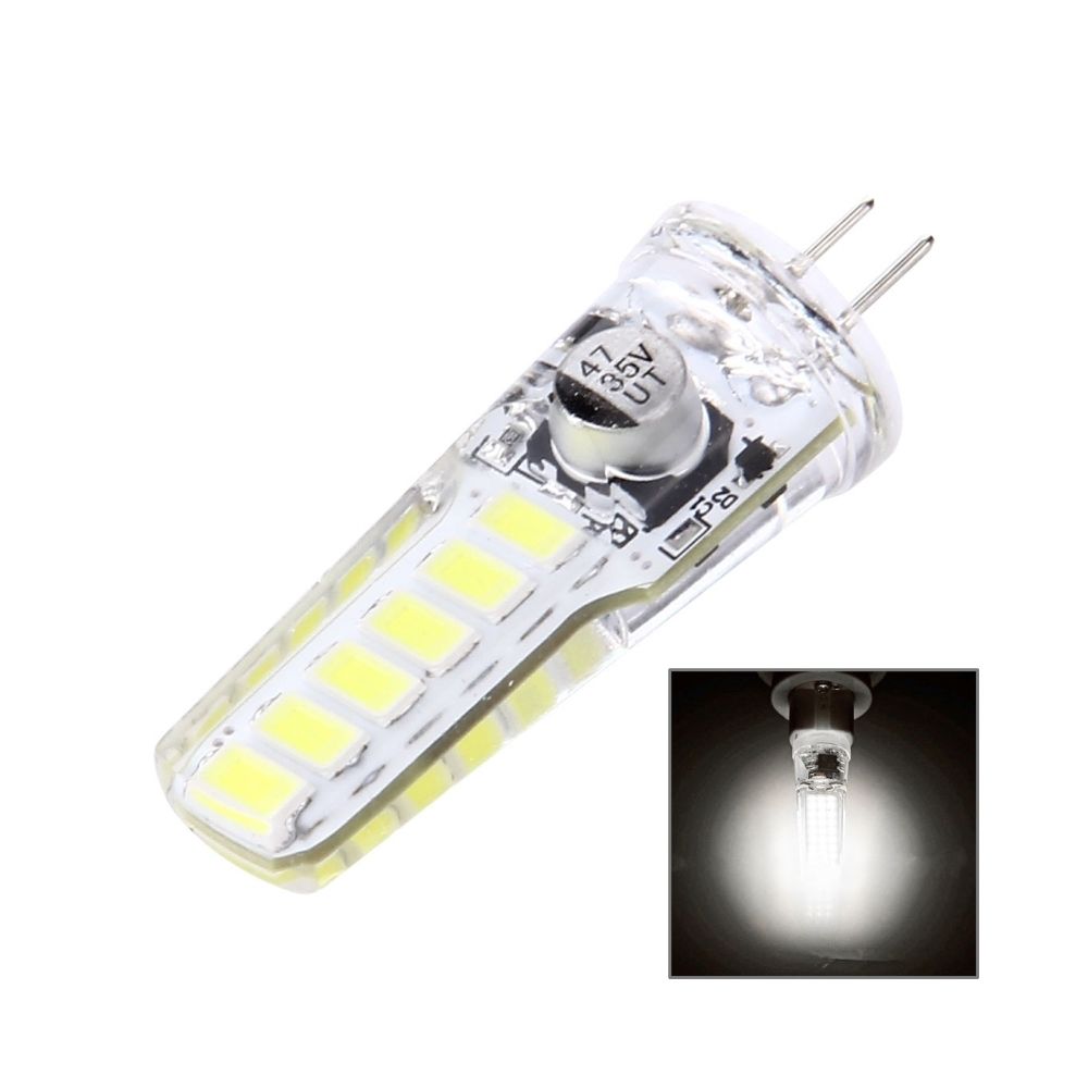 Wewoo - Ampoule G4 4W 120LM 12 LED SMD 5730 Silicone maïs ampoule, DC 12V lumière blanche - Ampoules LED