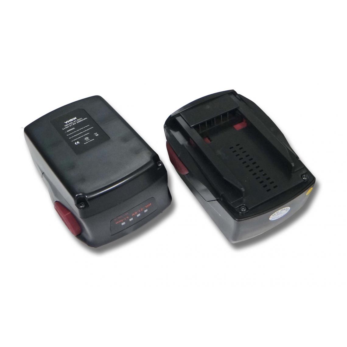 Vhbw - vhbw 2x Batteries compatible avec Hilti SD 5000-A22, SF 22-A, SFC 22-A, SFH 22-A outil électrique (3000 mAh, Li-ion, 21,6 V) - Accessoires vissage, perçage