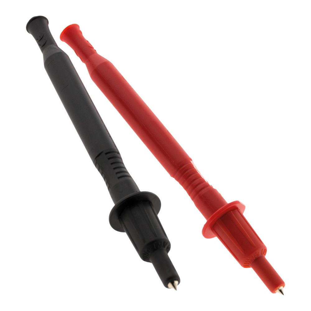 Zenitech - Lot de 2 pointes de touche à ressort Ø4mm: 1 rouge + 1 noire - Zenitech - Autres équipements modulaires