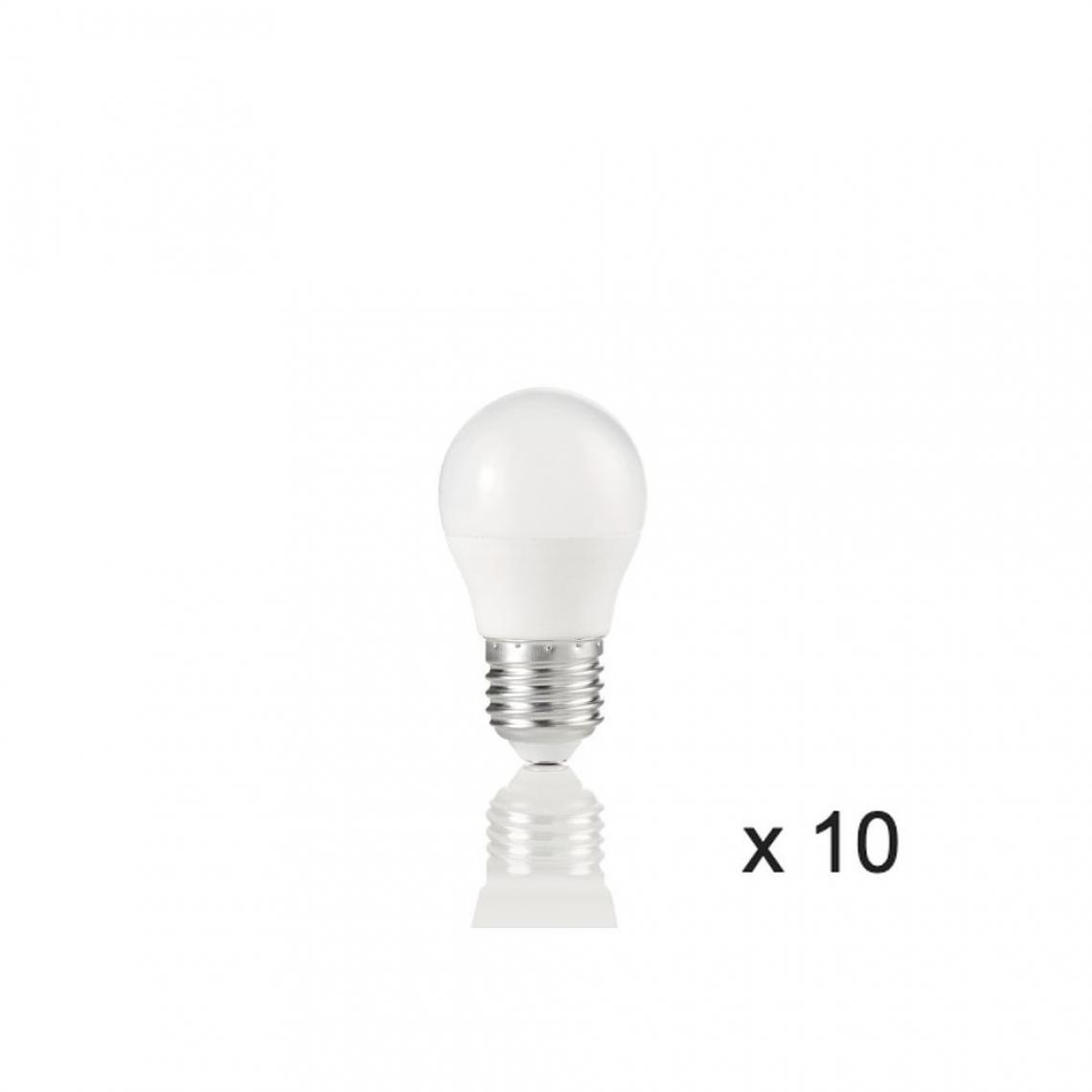 Ideal Lux - Ampoule (x10) 7W E27 Blanc D4,5 151755 - Ampoules LED